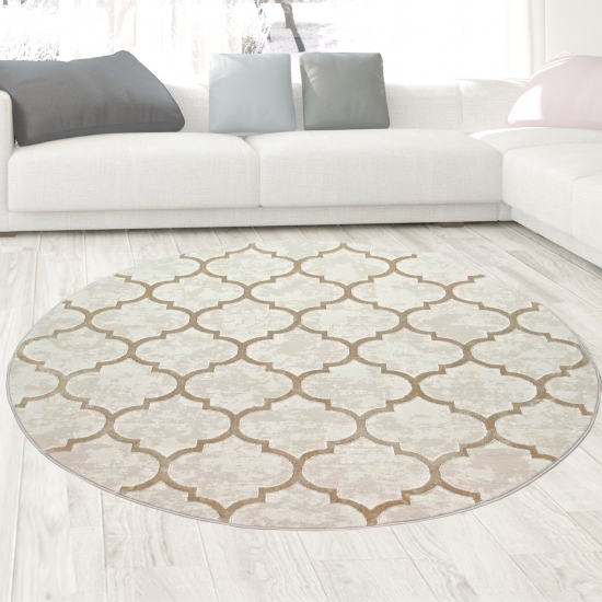 Marokkanischer Teppich für Flur & Wohnzimmer - beige