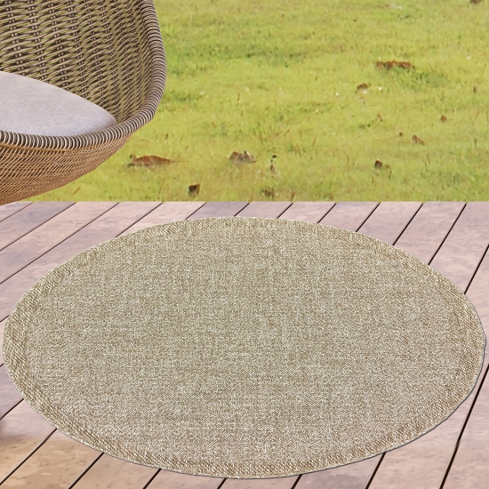Preview: Outdoor Teppich in Sisal-Optik für Garten, Terrasse und Balkon
