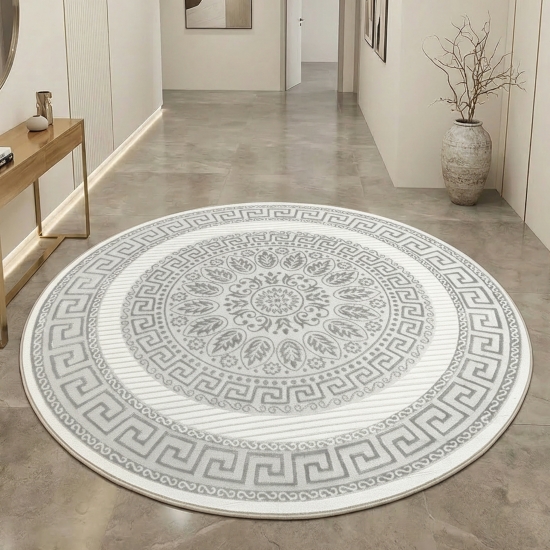 Preview: Teppich mit orientalischem Flair | luxuriös | grau anthrazit