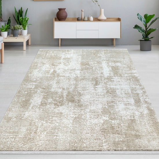 Teppich Used Look modern elegant Beige