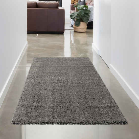 Preview: Schlafzimmer Teppich flauschig warm • Unidesign in anthrazit Preview: Wohnzimmer Teppich flauschig warm • Unidesign in anthrazit