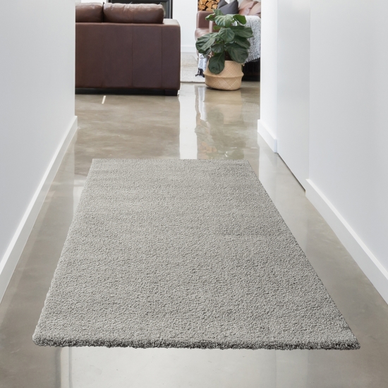 Preview: Wohnzimmer Teppich flauschig warm • Unidesign grau Preview: Wohnzimmer Teppich flauschig warm • Unidesign grau