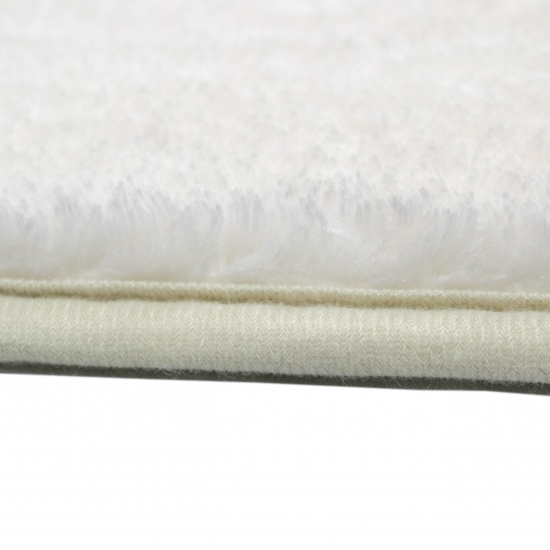 Badematte Badgarnitur Set 2-teilig Duschvorleger Badteppich waschbar creme