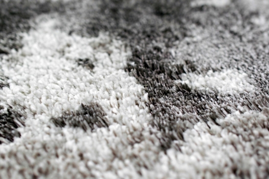 Teppich Wohnzimmerteppich abstraktes Muster grau creme