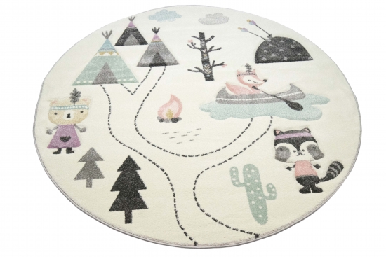 Preview: Spielteppich Kinderzimmer Teppich Camping Zelt Bären Berge Wohnwagen Tannen Fluss creme grau grün Preview: Spielteppich Kinderzimmer Teppich Camping Zelt Bären Berge Wohnwagen Tannen Fluss creme grau grün