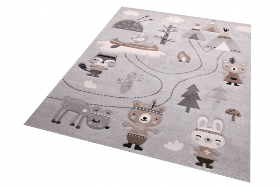 Preview: Spielteppich Kinderzimmer Teppich Camping Zelt Bären Berge Wohnwagen Tannen Fluss grau braun grün Preview: Spielteppich Kinderzimmer Teppich Camping Zelt Bären Berge Wohnwagen Tannen Fluss grau braun grün