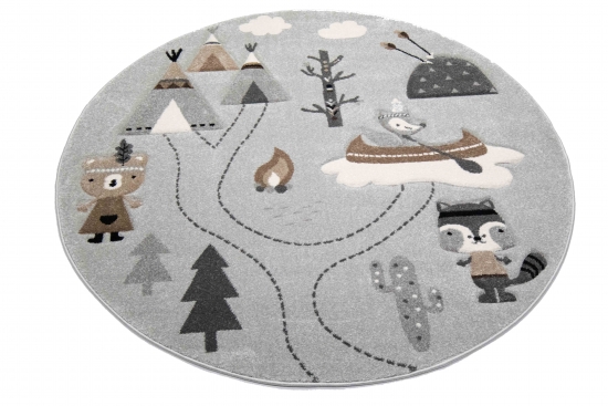 Preview: Spielteppich Kinderzimmer Teppich Camping Zelt Bären Berge Wohnwagen Tannen Fluss grau braun grün Preview: Spielteppich Kinderzimmer Teppich Camping Zelt Bären Berge Wohnwagen Tannen Fluss grau braun grün