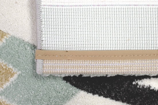 Spielteppich Kinderzimmer Kaktus Zebra Indianer Zelt Löwe gelb grau creme