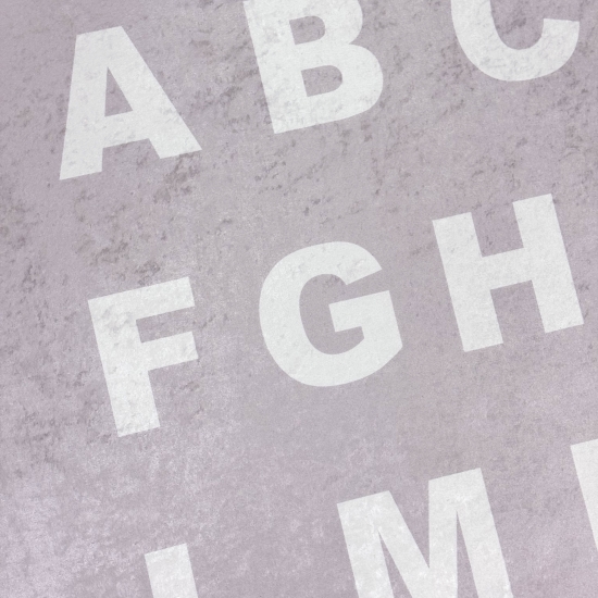 Kinderteppich ABC Alphabet Spielteppich mit Elefant rosa