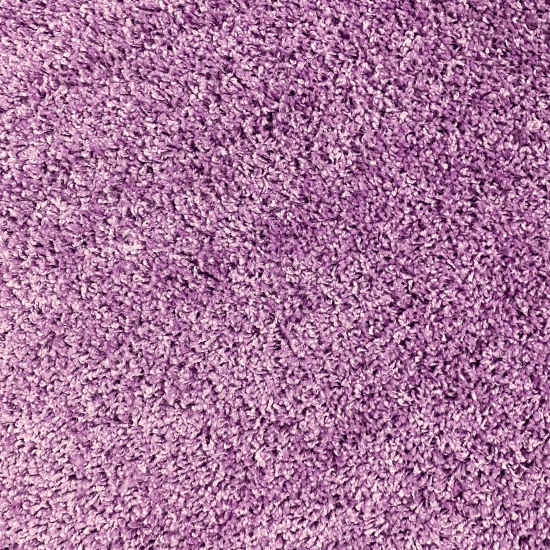 Preview: Shaggy Teppich in Flieder – moderner Hochflor für stilvolle Wohnräume