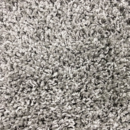 Preview: Shaggy Teppich Mehrfarbig Flieder Grau Creme – moderner Hochflor Teppich mit Karomuster