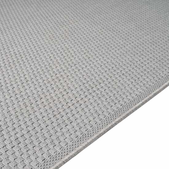Einfarbiger 3D-Effekt-Teppich in grau für den Innen- und Außenbereich
