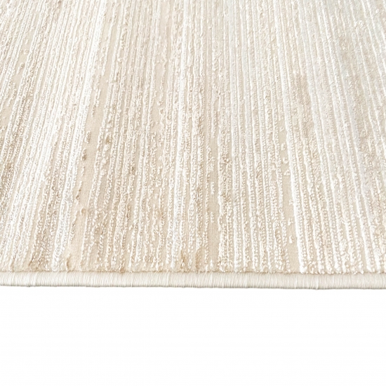 Klassisch-dezenter Teppich | elegant gestreift | beige
