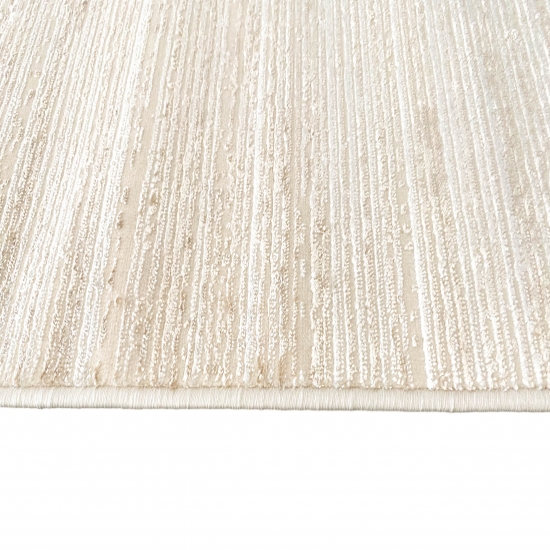 Klassisch-dezenter Teppich | elegant gestreift | beige