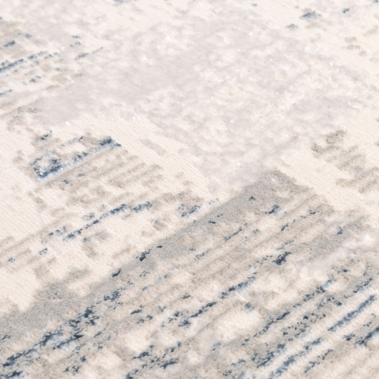 Preview: Eleganter Wohnzimmer-Teppich | glänzend | in blau-weiß Preview: Eleganter Wohnzimmer-Teppich | glänzend | in blau-weiß