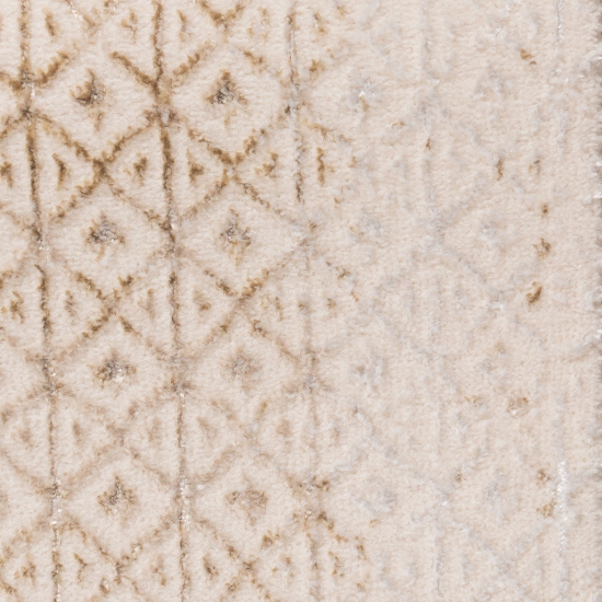 Preview: Hochwertiger Designer Teppich | glänzend | in gold-weiß Preview: Hochwertiger Designer Teppich | glänzend | in gold-weiß