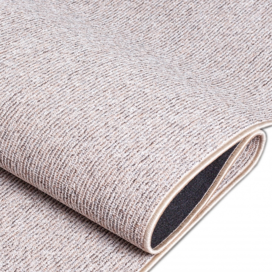 Teppich flach-gewebt für Eingang & Diele • einfarbig in beige