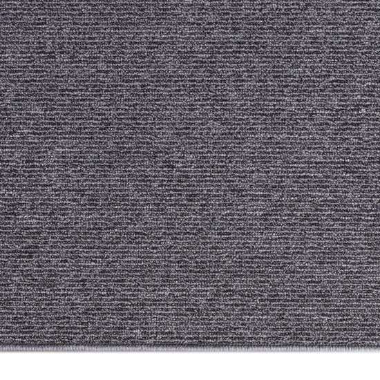Teppich flach-gewebt für Eingang & Diele • einfarbig in anthrazit