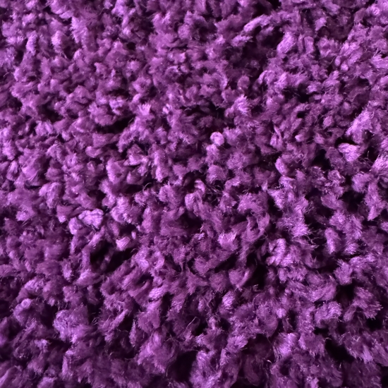 Preview: Shaggy Teppich in Lila – moderner Hochflor Teppich mit weicher Struktur