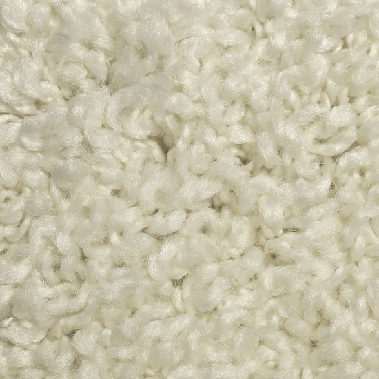 Preview: Shaggy Teppich in Creme – moderner Hochflor Teppich mit weicher Struktur und zeitlosem Design