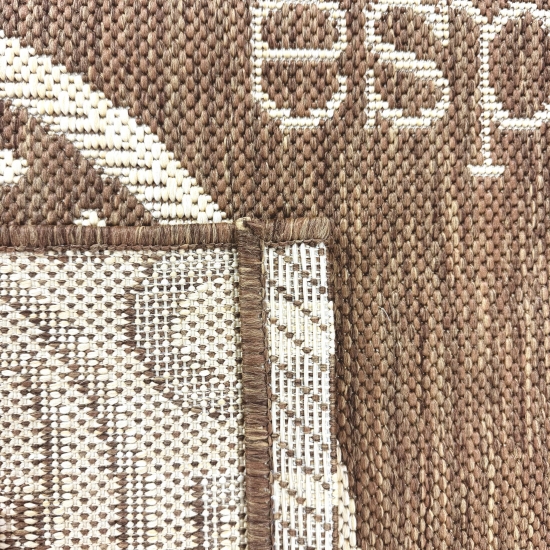 Teppich Sisal Optik Küchenläufer Küchenteppich Coffee braun