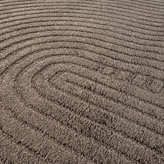 Preview: Moderner Teppich mit Bogenmuster Pflegeleicht und Strapazierfähig in Braun Preview: Moderner Teppich mit Bogenmuster Pflegeleicht und Strapazierfähig in Braun