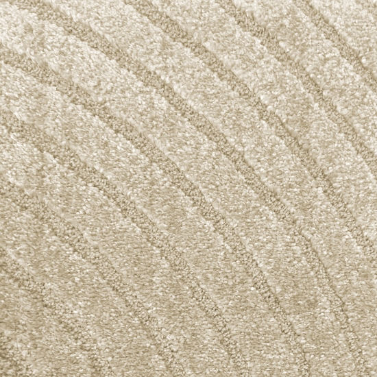 Moderner Teppich mit geschwungenem Muster in beige
