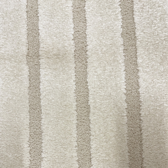 Shape Teppich Schlafzimmer Wohnzimmer Strich Muster allergiker geeignet creme grau