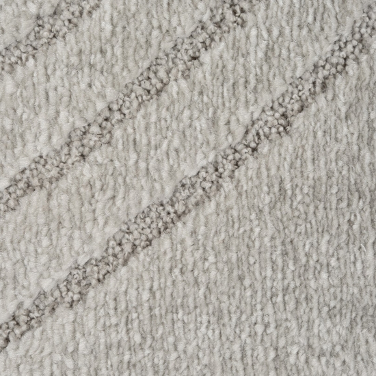 Teppich Wohnzimmer Schlafzimmerteppich mit elegantem Bogenmuster modern in Grau