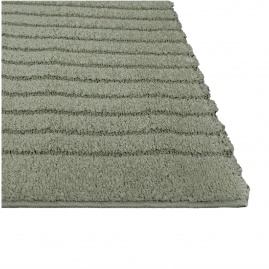 Designteppich Grün mit 3D-Kreismuster modern und elegant