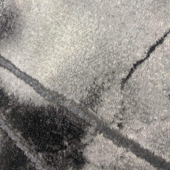 Teppich Wohnzimmer Marmor Muster mit Glanzfasern grau