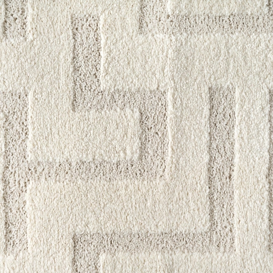 Teppich Modern Creme mit Strukturdesign und eleganter Oberfläche