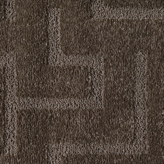 Preview: Teppich Designer Dunkelbraun elegant strukturiert modern