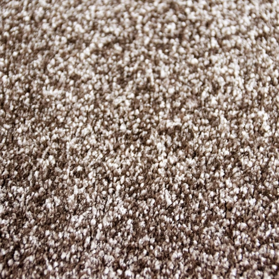 Hell-dunkel Effekt Teppich für Gästezimmer | flauschig | braun