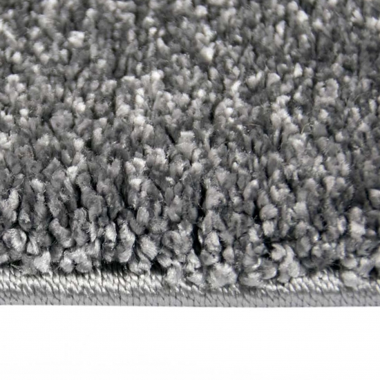 Hell-dunkel Effekt Teppich für Gästezimmer | flauschig | dunkelgrau