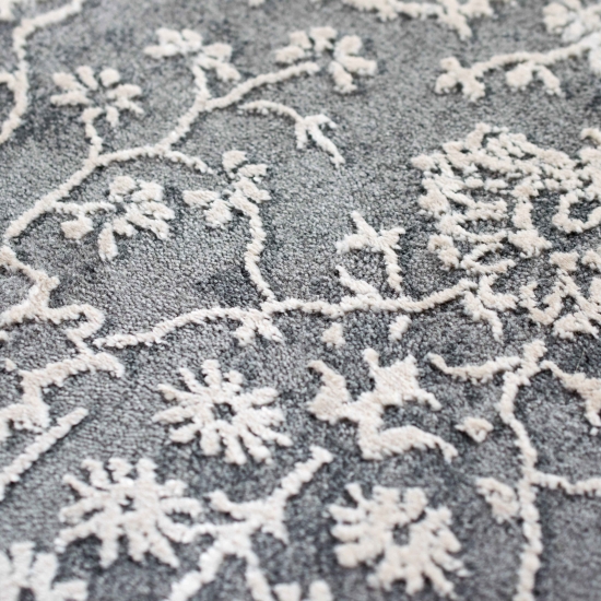 Preview: Orientalischer Gästezimmer Teppich mit Verzierungen in beige