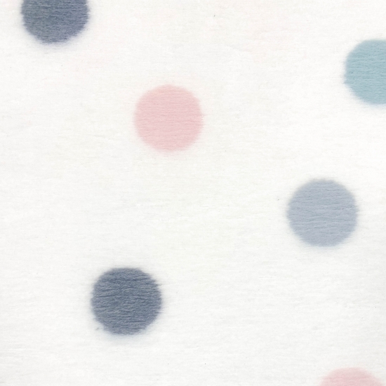 Preview: Teppich weich bunten Punkte für das Kinderzimmer in creme