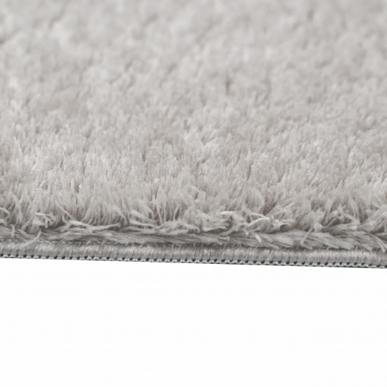 Elegant-klassischer Teppich im flauschig warmen Unidesign sand