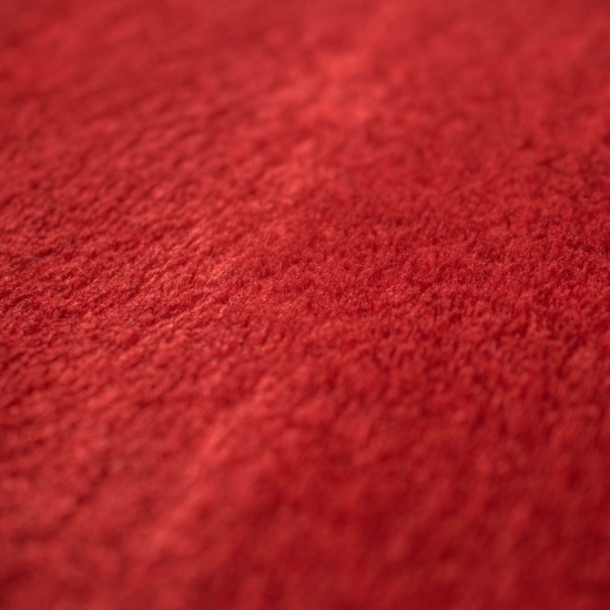Ovaler Badezimmer Teppich – pflegleicht – in rot
