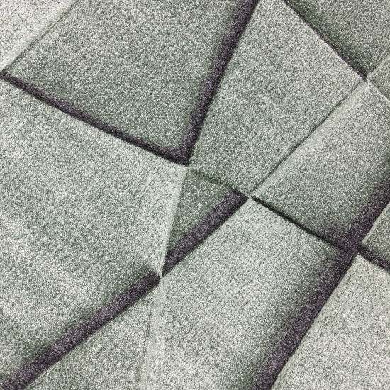 Preview: Teppich geometrisches Design in Grün für Wohnzimmer Schlafzimmer Flur Esszimmer Preview: Teppich geometrisches Design in Grün für Wohnzimmer Schlafzimmer Flur Esszimmer