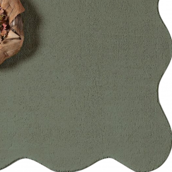Preview: Design Teppich forest grün moderne Wellenform