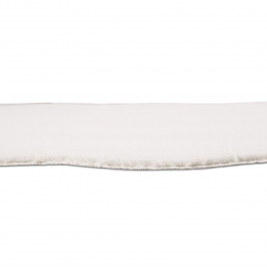 Teppich Design creme flauschig in moderner Wellenform