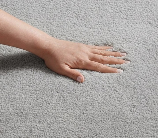 Preview: Teppich grau sanft mit moderner Wellenform