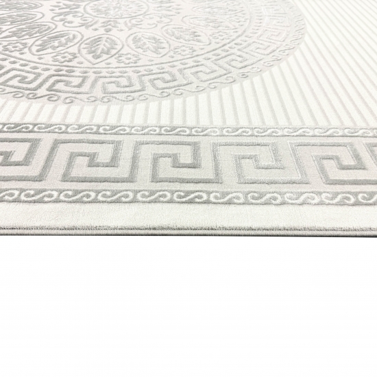Teppich mit orientalischem Flair | luxuriös | grau anthrazit