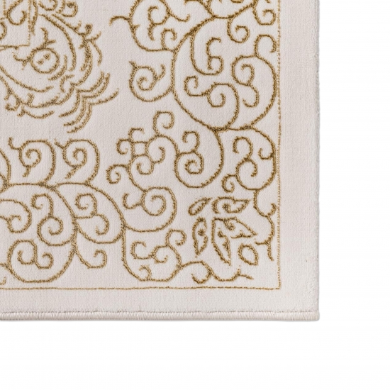 Teppich Creme Gold Ornament Stil modern