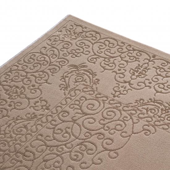 Teppich Beige Ornament Stil modern Wohnbereich