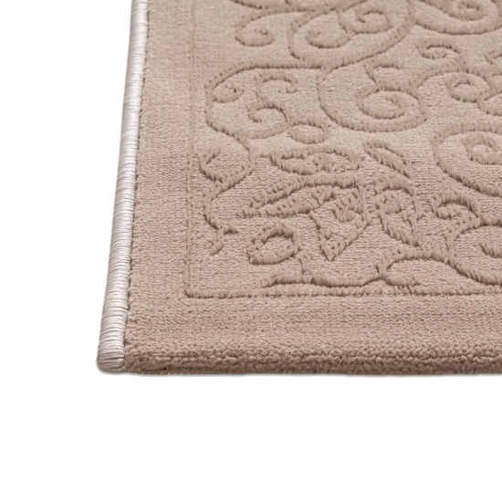 Teppich Beige Ornament Stil modern Wohnbereich
