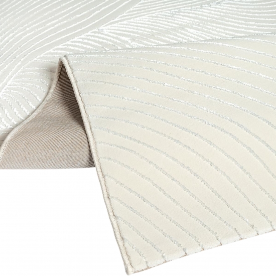 Teppich Creme Struktur Design moderne Optik