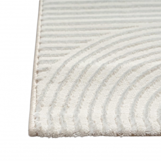 Teppich Creme Ornament Stil modern Wohnbereich