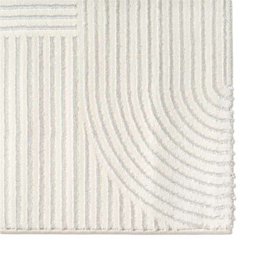 Teppich Creme Ornament Stil modern Wohnbereich